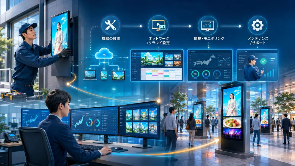 サイネージの運営