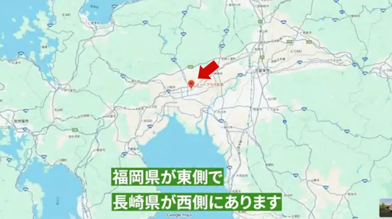 佐賀県 位置関係 Googleマップ
