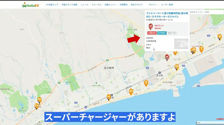 苫小牧 スーパーチャージャー 競合マップ