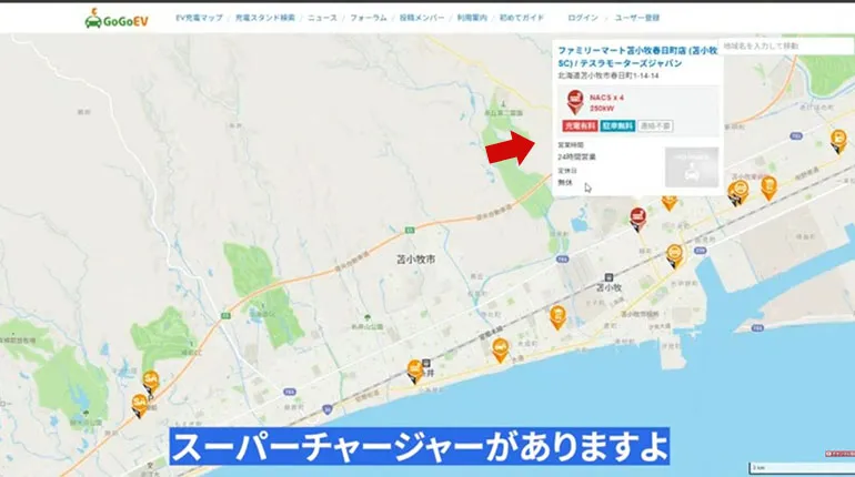 苫小牧 スーパーチャージャー 競合マップ