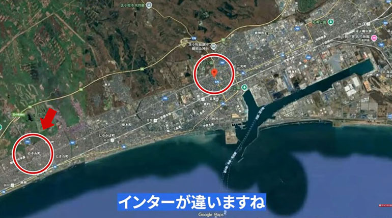 苫小牧 スーパーチャージャー 位置（赤やじるし）