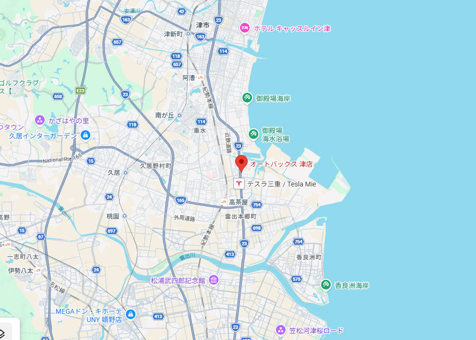 設置予定地周辺の地図