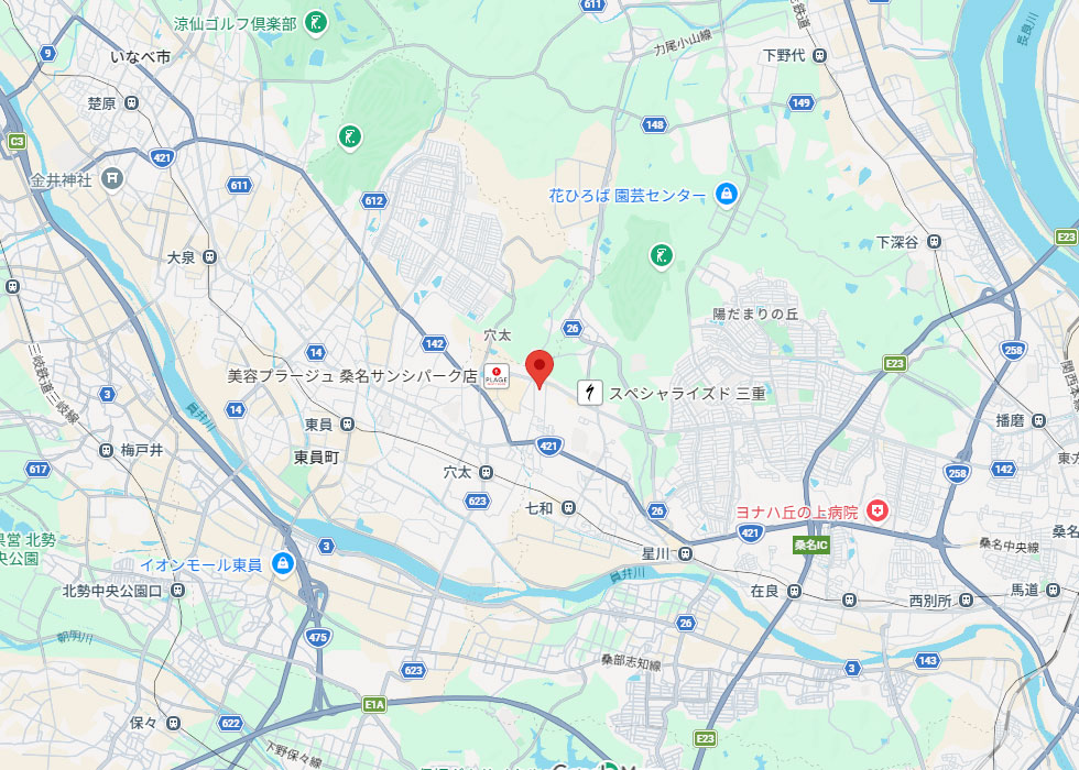 設置予定地周辺の地図