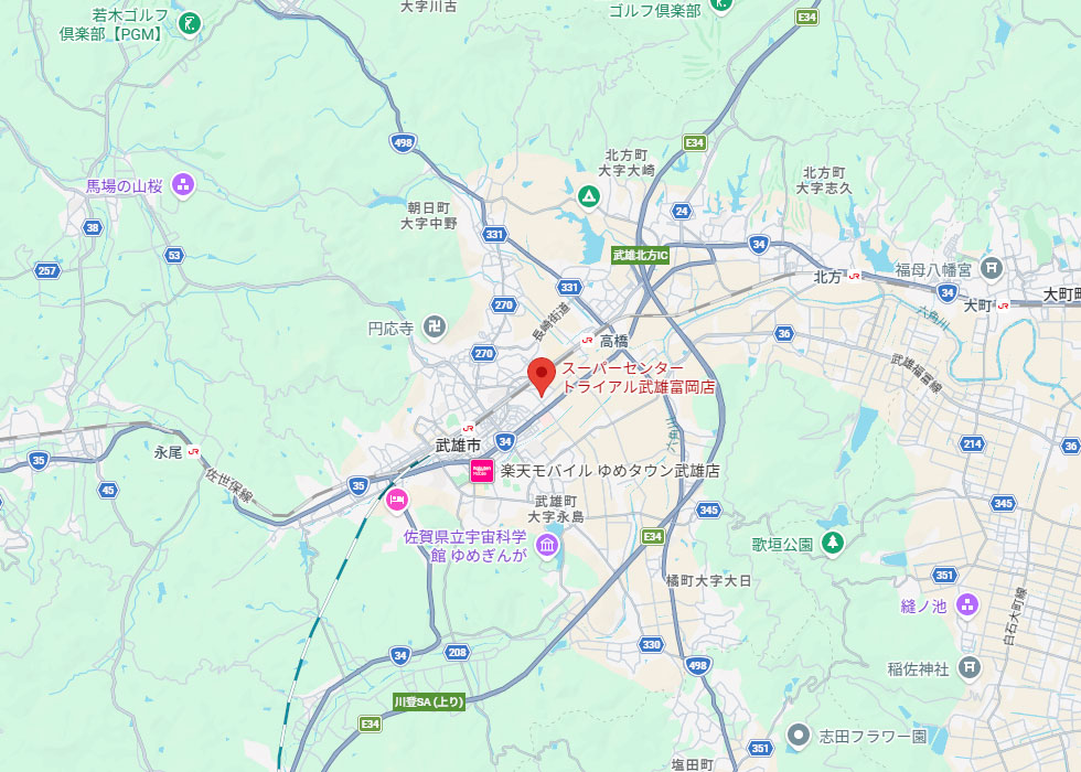 設置予定地周辺の地図
