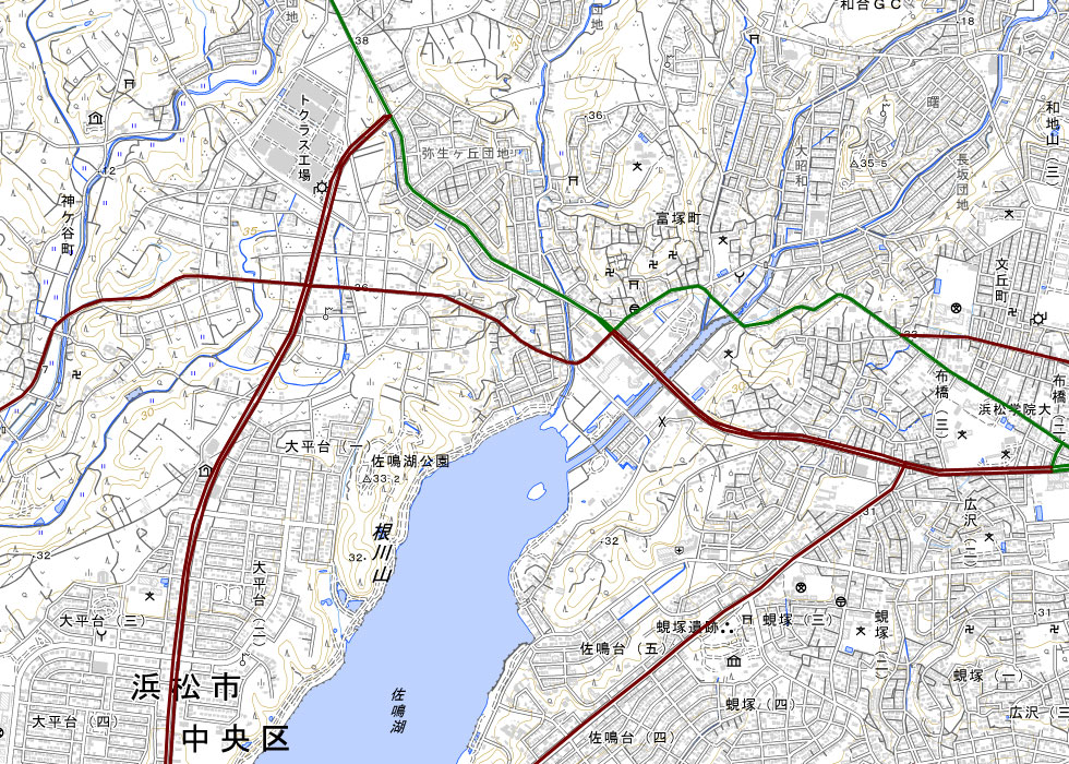 交通量調査対象路線図