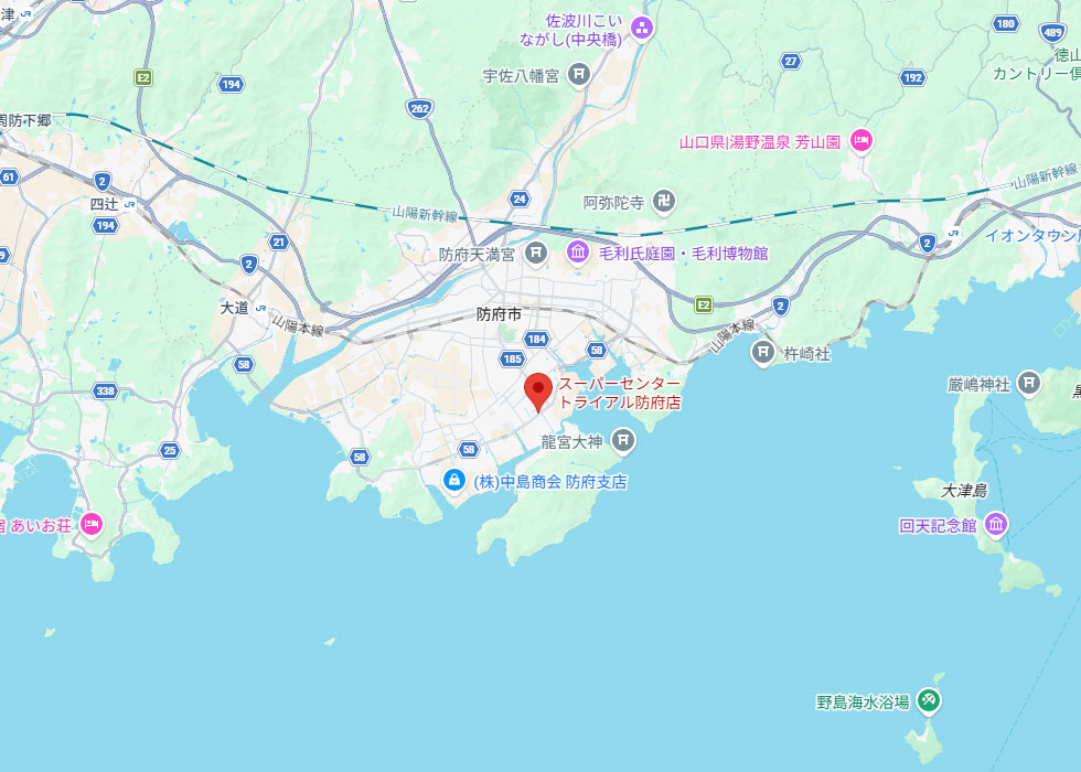 設置予定地周辺の地図