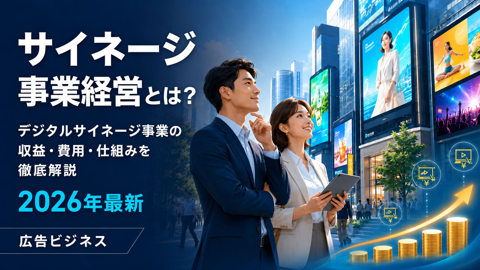 サイネージ事業経営とは？デジタルサイネージ事業の収益・費用・仕組みを徹底解説｜2026年最新の広告ビジネス