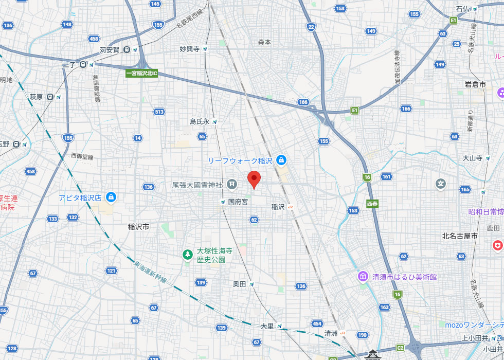 設置予定地周辺の地図
