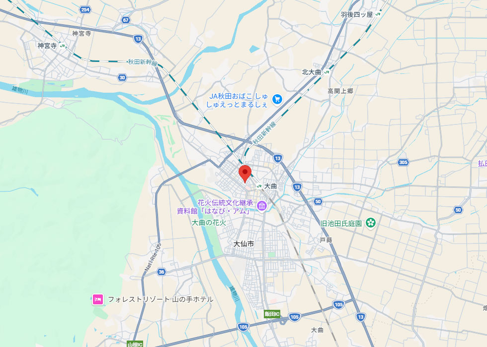設置予定地周辺の地図