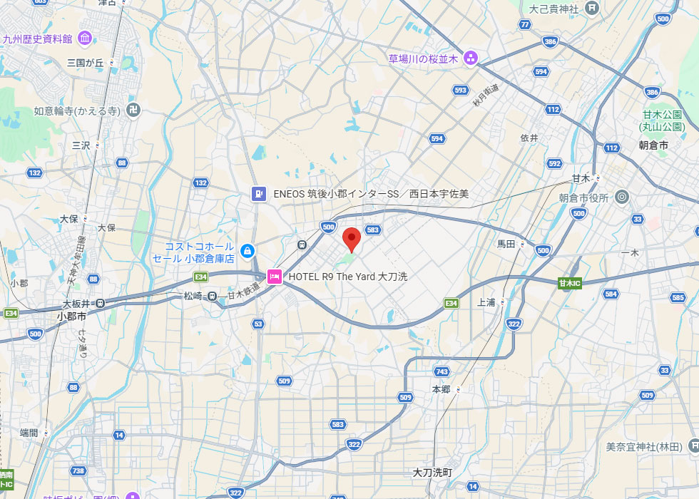 設置予定地周辺の地図