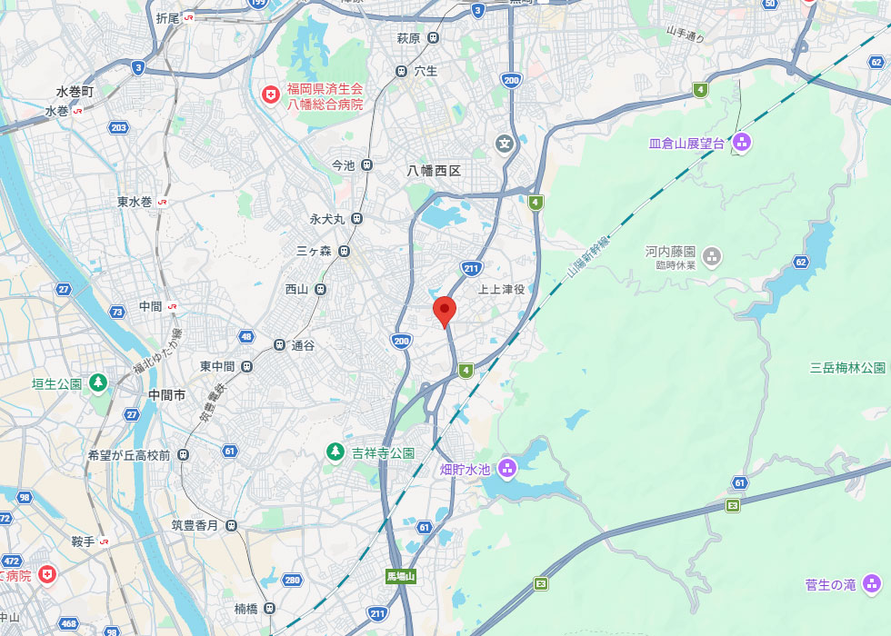 設置予定地周辺の地図