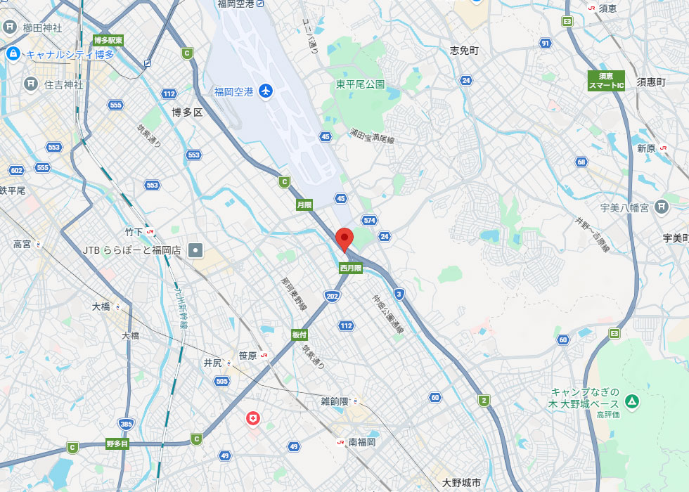 設置予定地周辺の地図