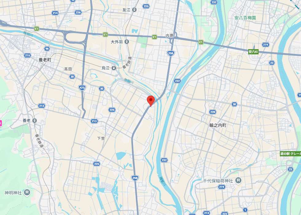 設置予定地周辺の地図