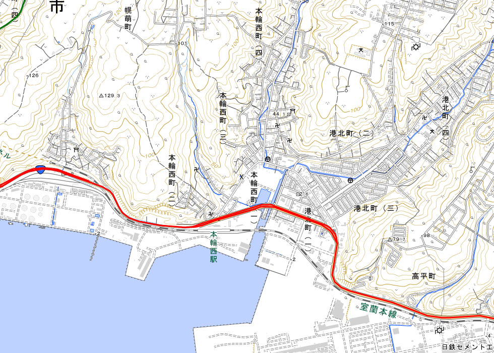主要幹線道路の路線図