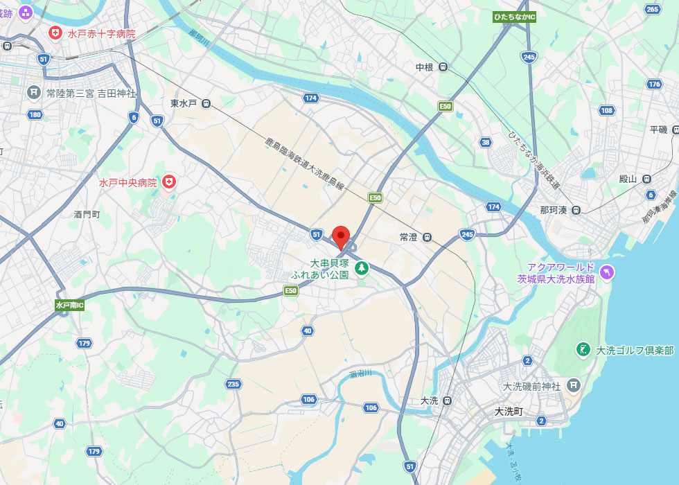 設置予定地周辺の地図