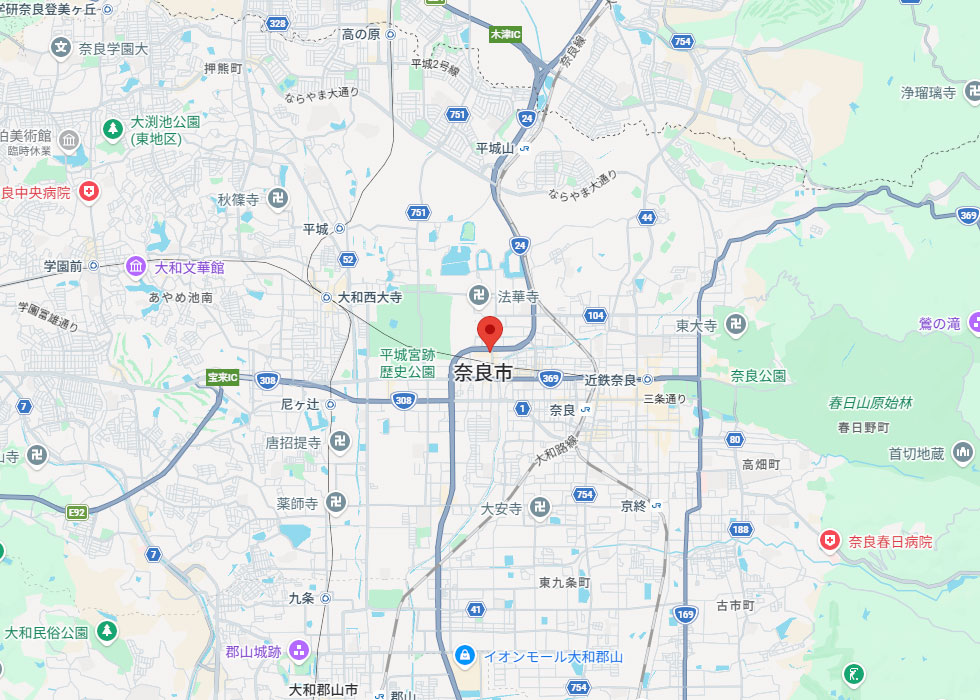 設置予定地周辺の地図