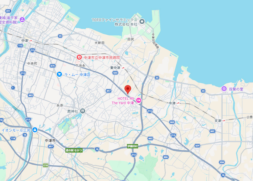設置予定地周辺の地図