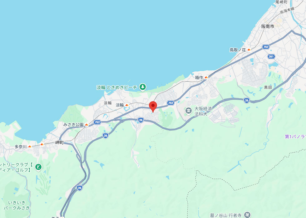 設置予定地周辺の地図