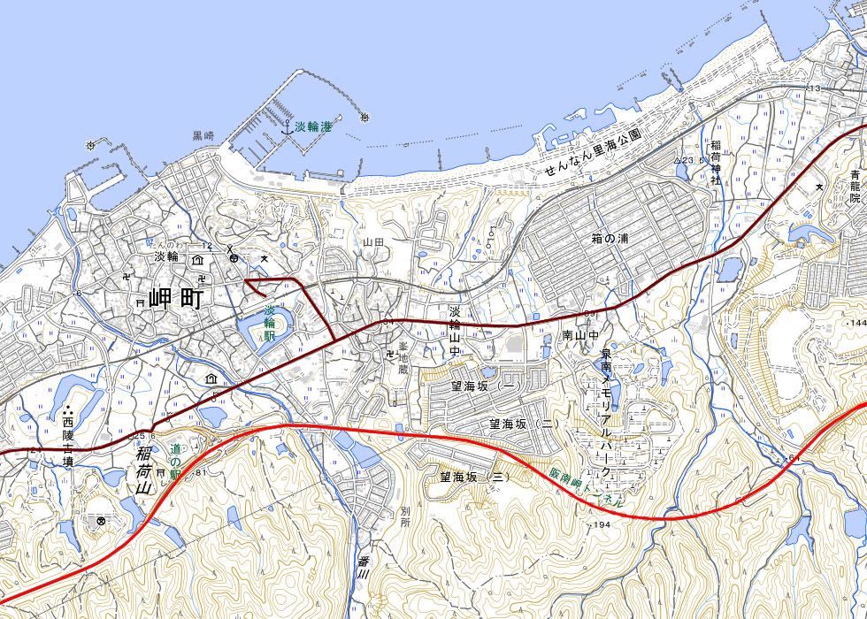 主要幹線道路の路線図