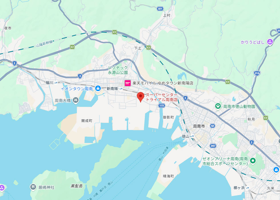 設置予定地周辺の地図
