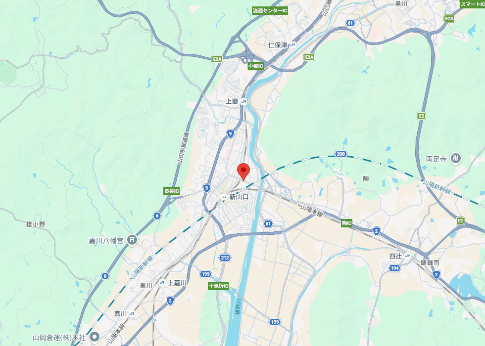 設置予定地周辺の地図