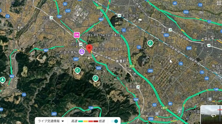 ダイエー児玉店 周辺のゴルフ場分布マップ