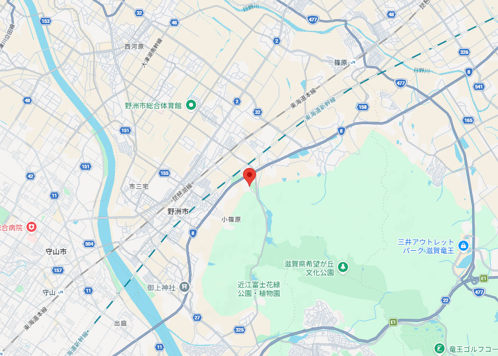 設置予定地周辺の地図