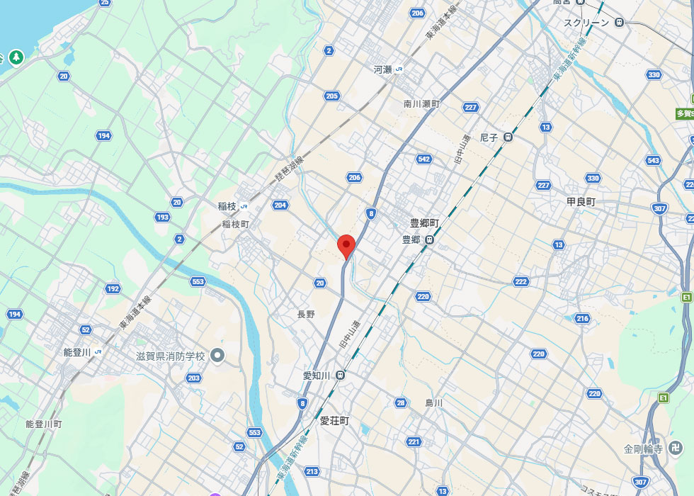 設置予定地周辺の地図