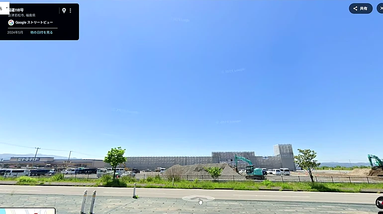 建設中のヤマダ電機