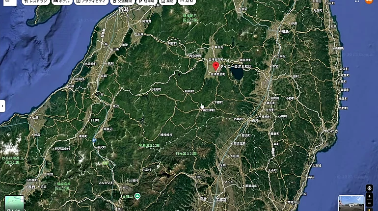 福島県全域の地図