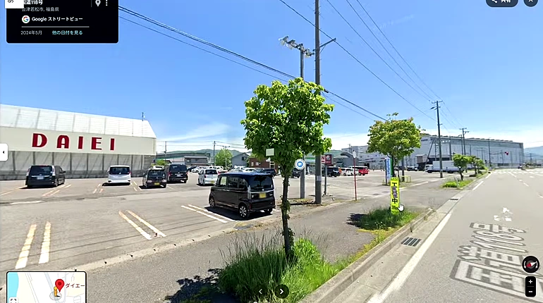 ダイエー会津若松店の敷地