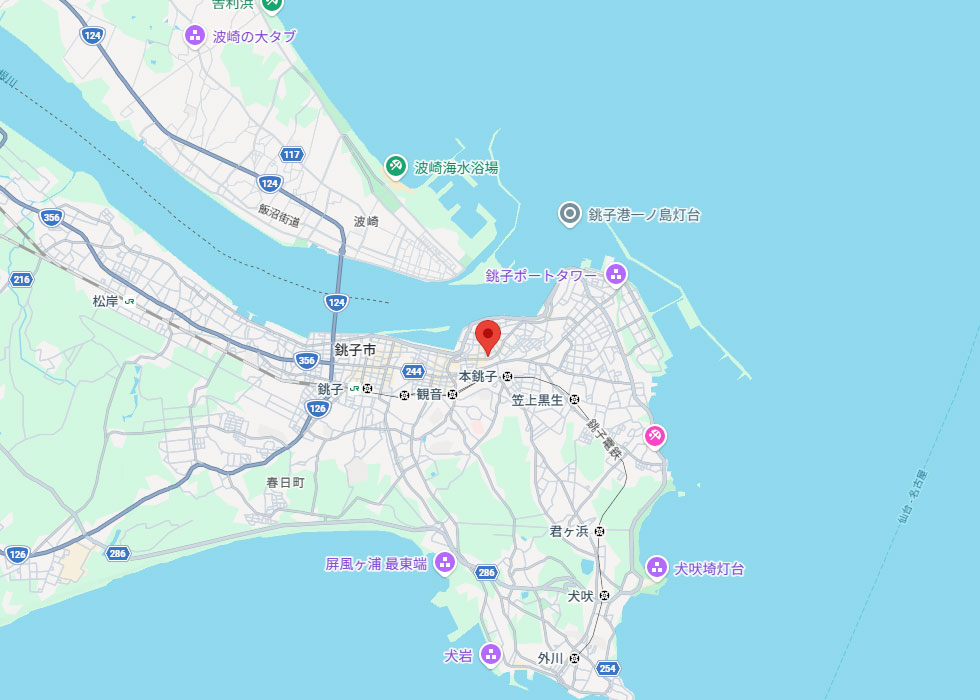 設置予定地周辺の地図