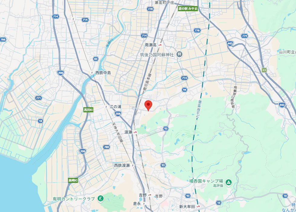 設置予定地周辺の地図