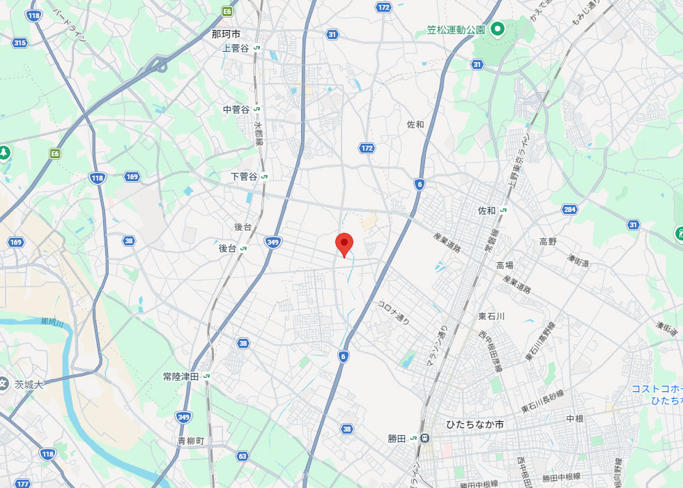 設置予定地周辺の地図