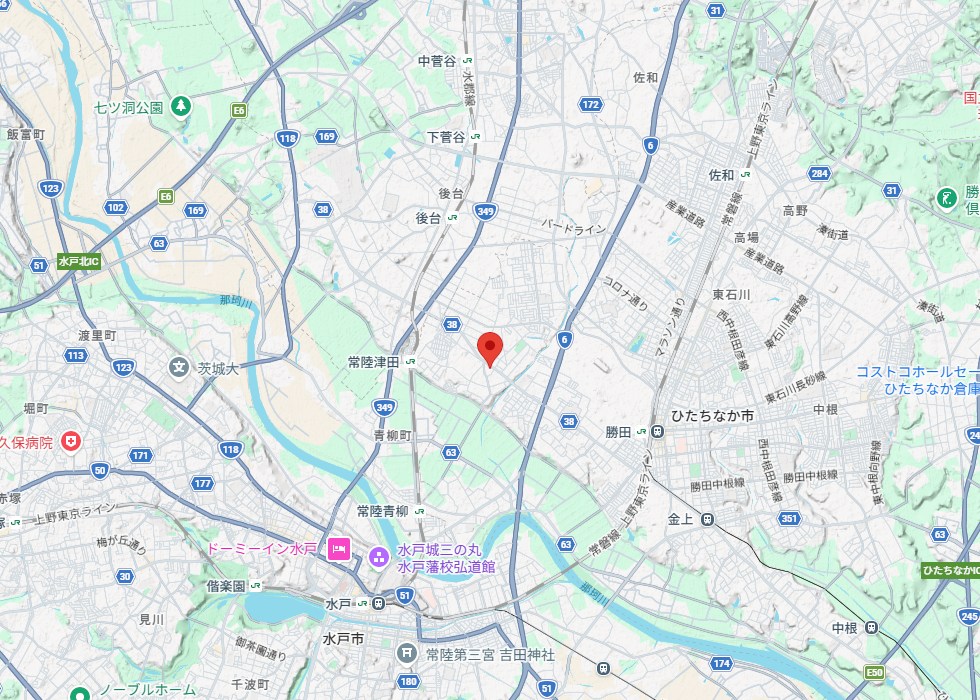 設置予定地周辺の地図