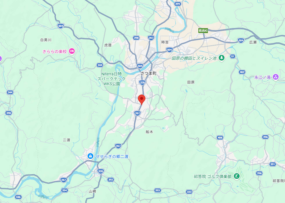 設置予定地周辺の地図