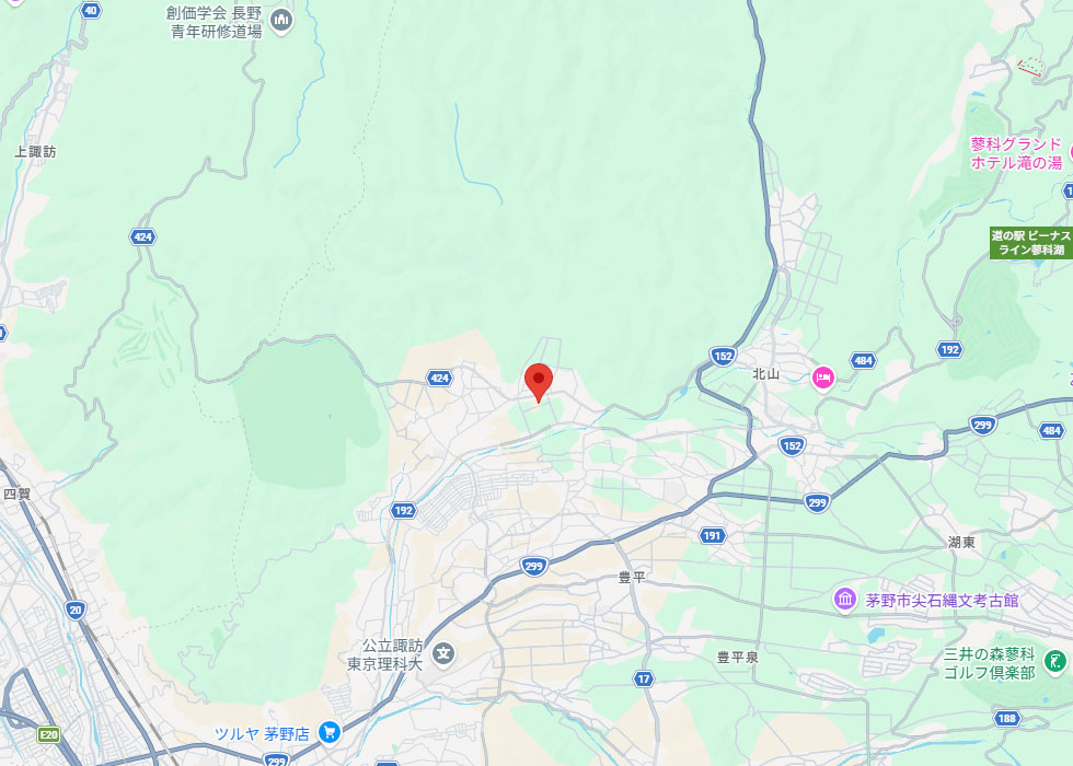 設置予定地周辺の地図