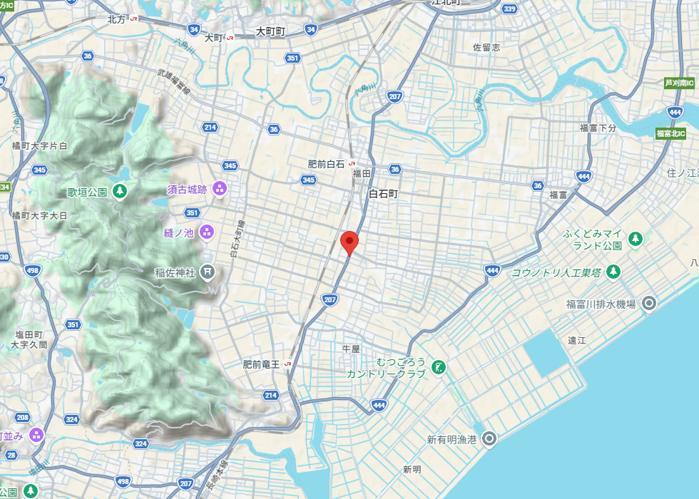 設置予定地周辺の地図