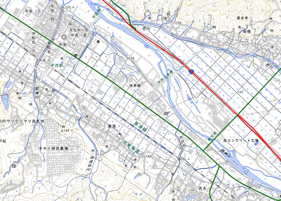 主要幹線道路の路線図