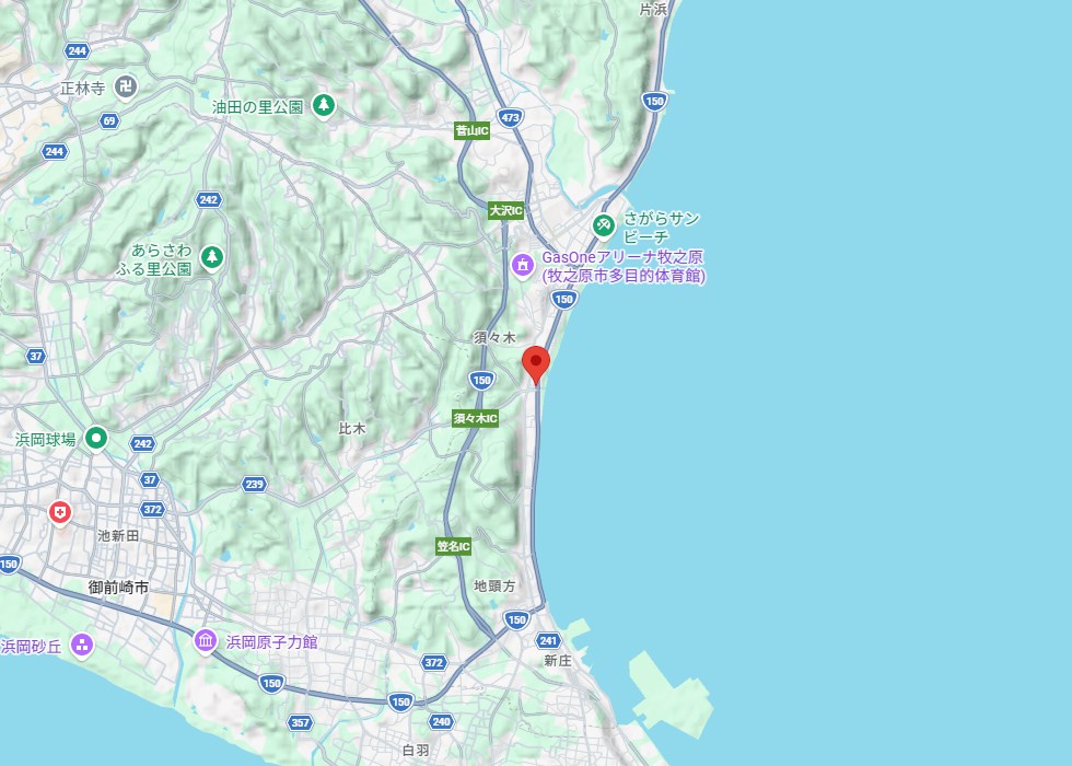 設置予定地周辺の地図