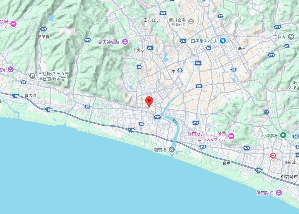 設置予定地周辺の地図