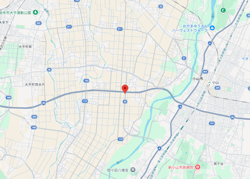 設置予定地周辺の地図