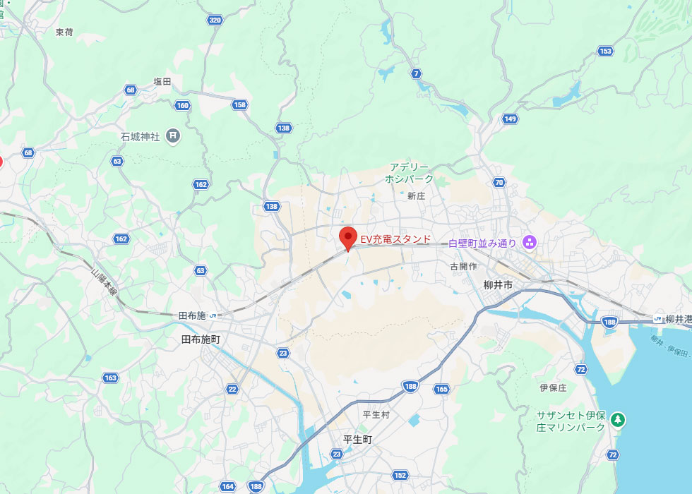設置予定地周辺の地図