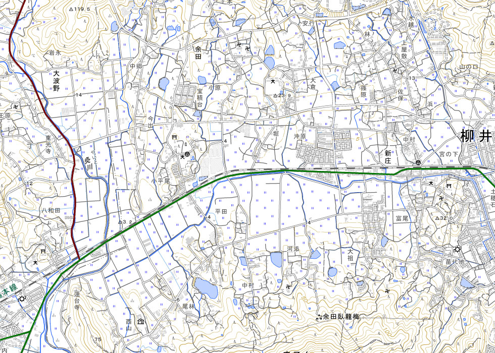主要幹線道路の路線図