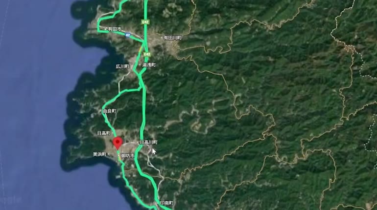 御坊市周辺の主要道路