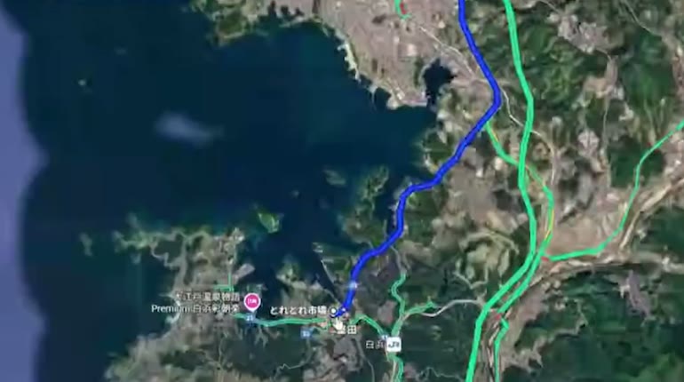 とれとれ市場へのルート