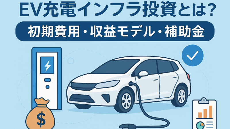 EV充電インフラ投資とは？初期費用・収益モデル・補助金まで徹底解説