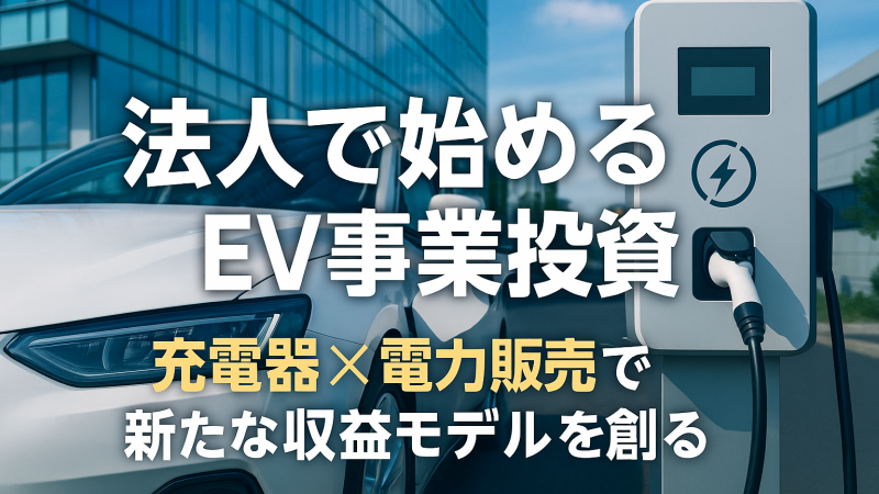 法人で始めるEV事業投資｜充電器×電力販売で新たな収益モデルを創る