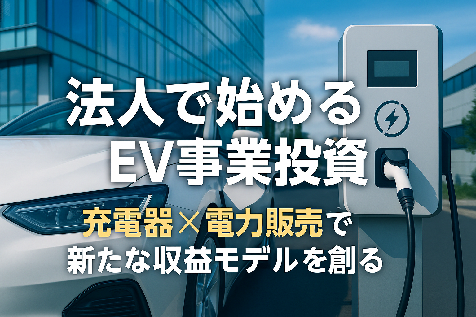 法人で始めるEV事業投資｜充電器×電力販売で新たな収益モデルを創る